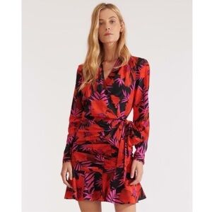 Veronica Beard Lorina Silk Floral Dress